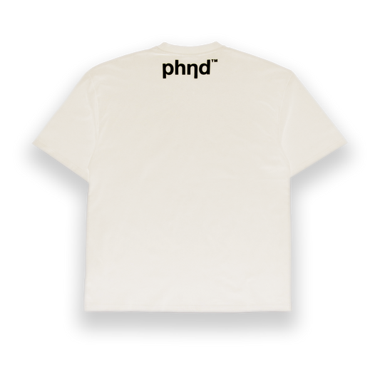phnd Organic Logo T-Shirt Off White Back